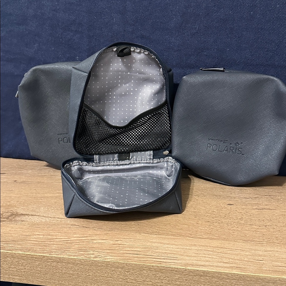 3 United Polaris Travel Cases in Dark Navy - Picture 2 of 4